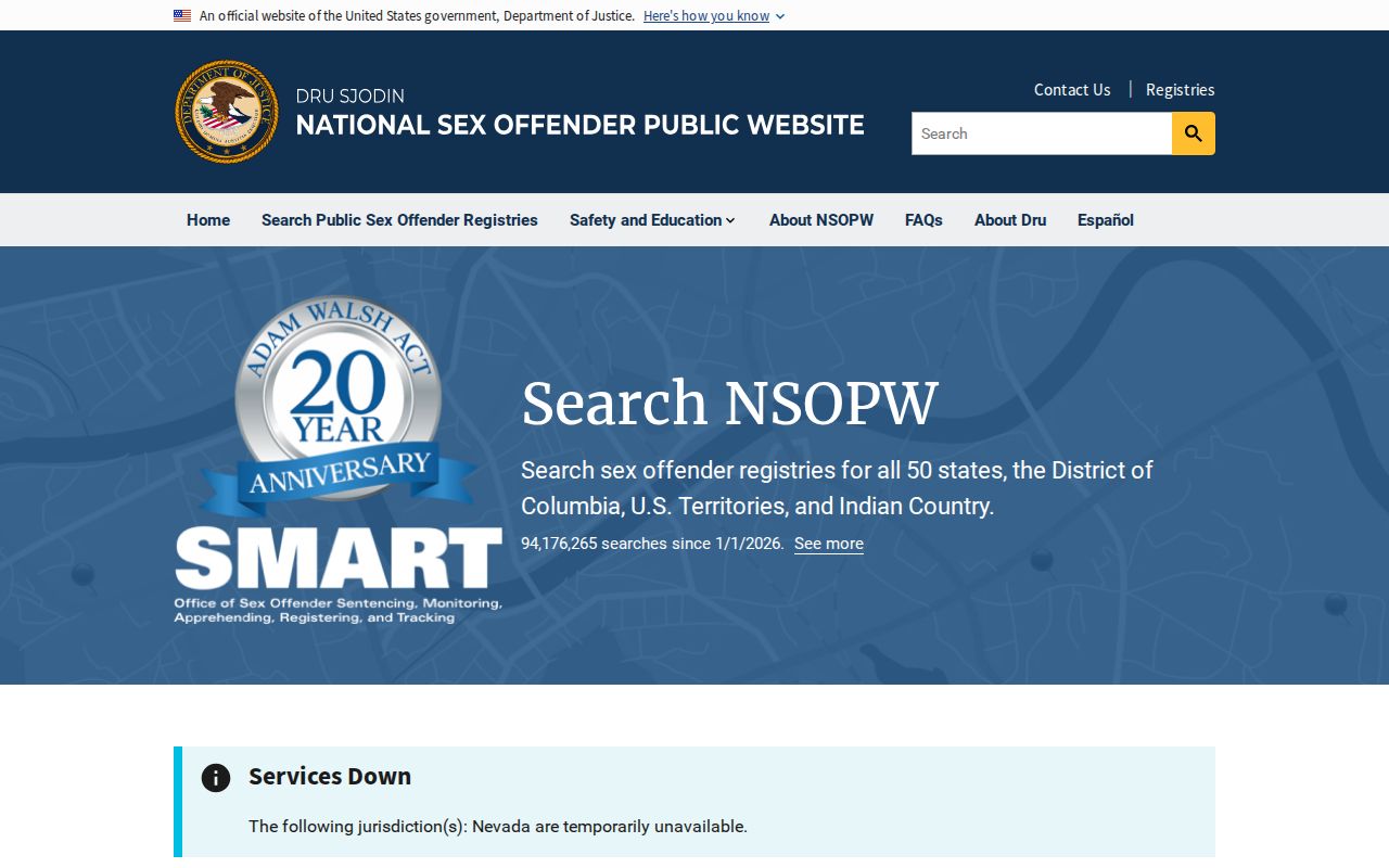 Fauquier County sex offender lookup through the national registry search